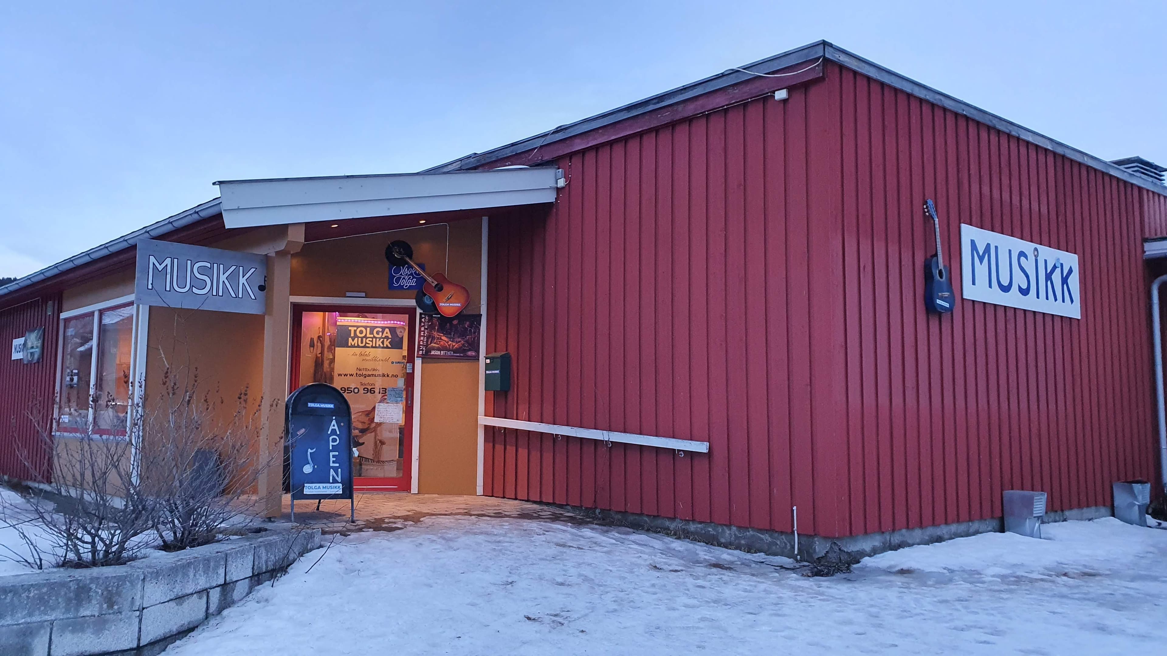 Utsiden av butikken